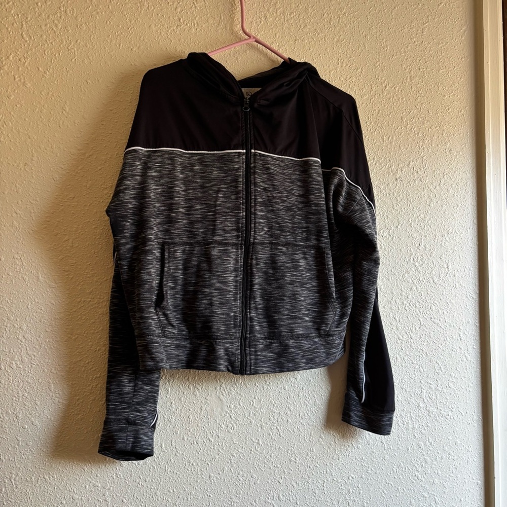 Live Love Dream Black and Gray Zip Hoodie
